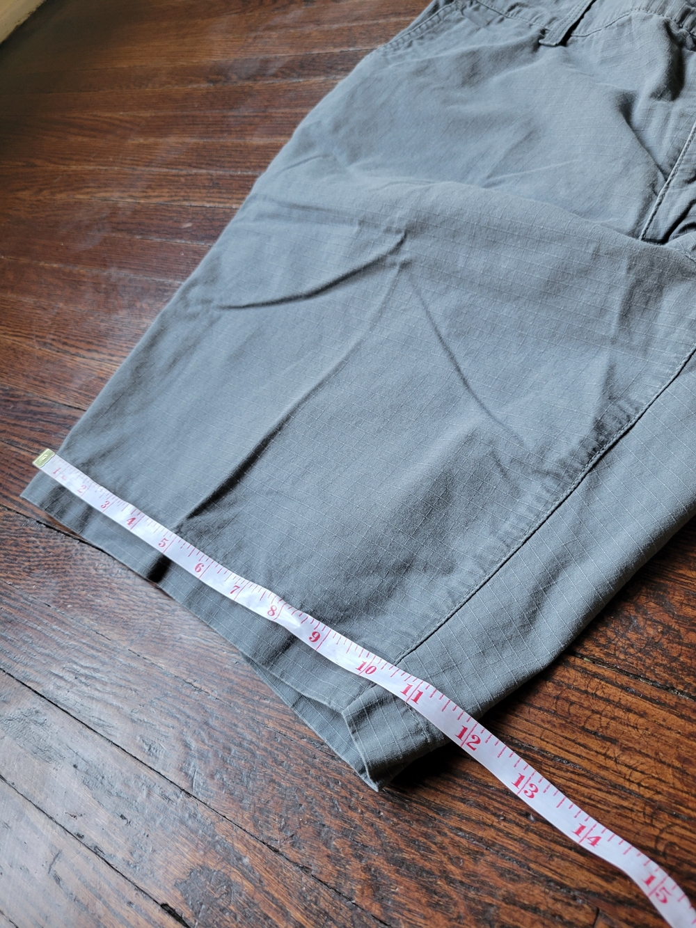 Dockers Size 40 Flat Front Chino Casual Gray Khaki Cotton Shorts Hiking Outdoor - Picture 8 of 15